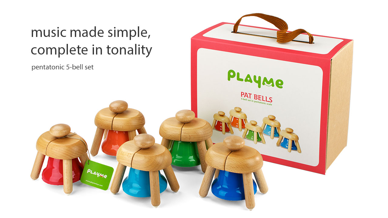 Playme Pat Bells - Pentatonic 5 Bell Set 